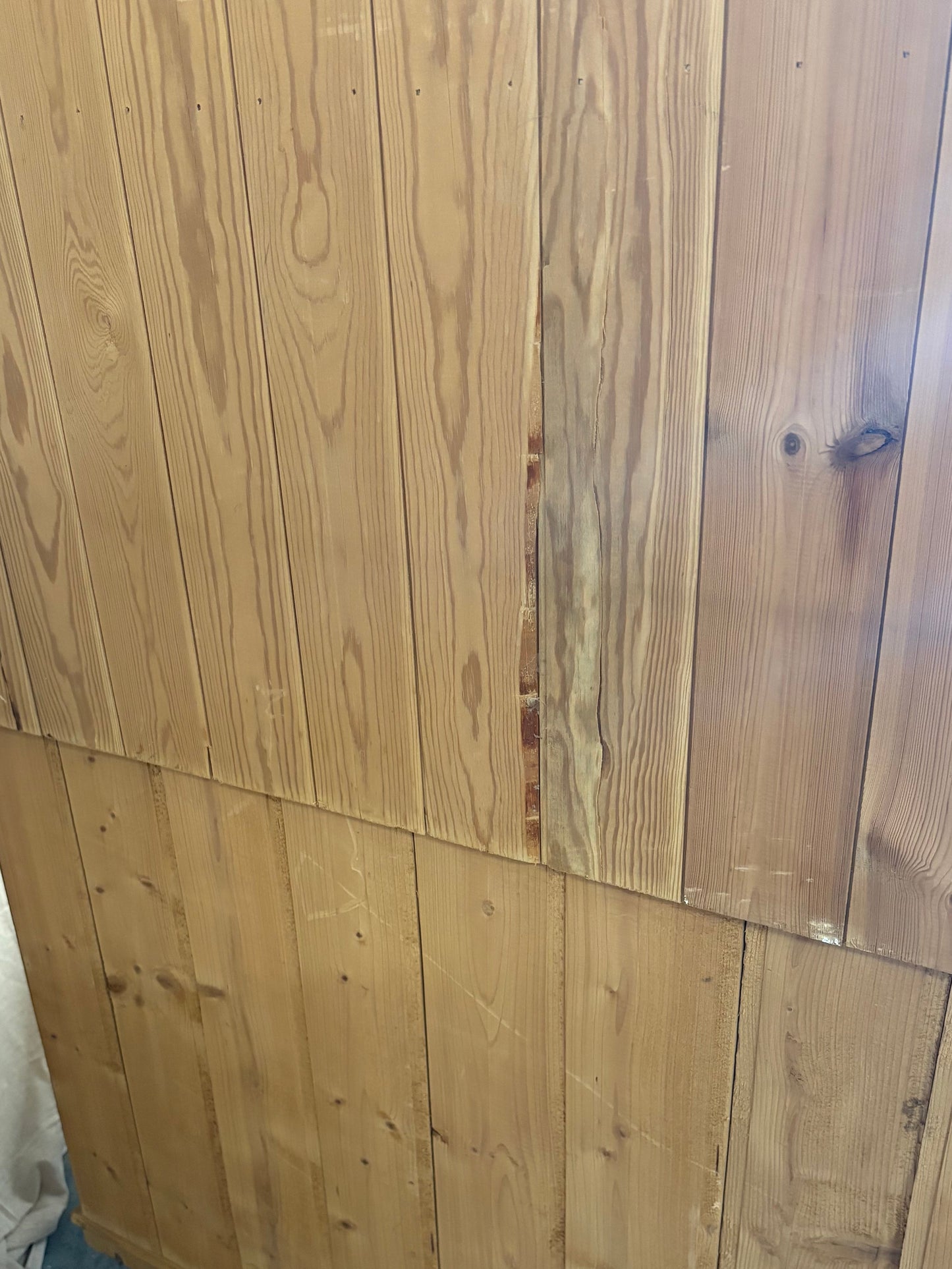 Tall Solid Wooden Rustic Pine Country Farmhouse Style Open Dresser