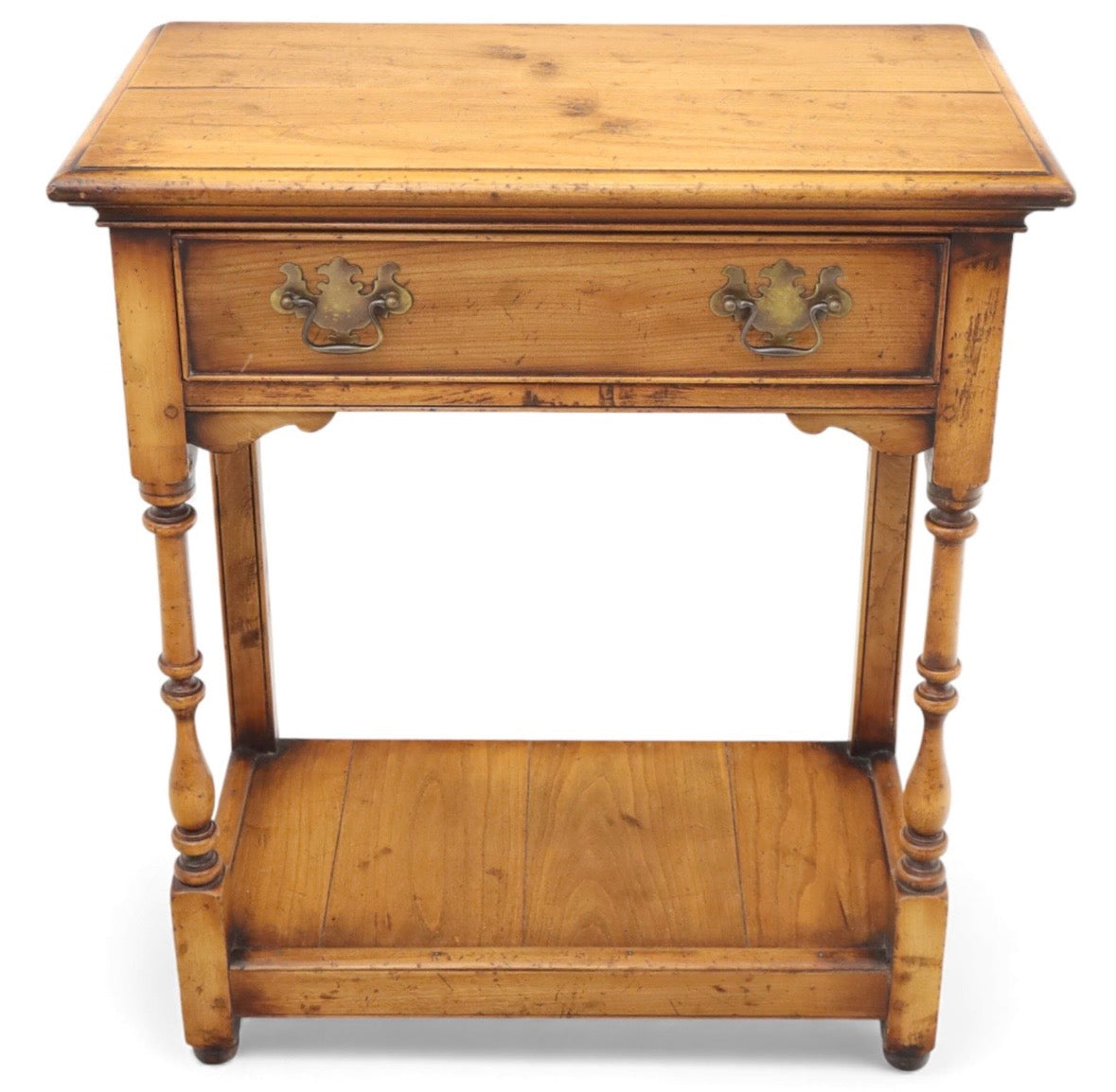 Vintage Pine Side Table Country Farmhouse Traditional Furniture