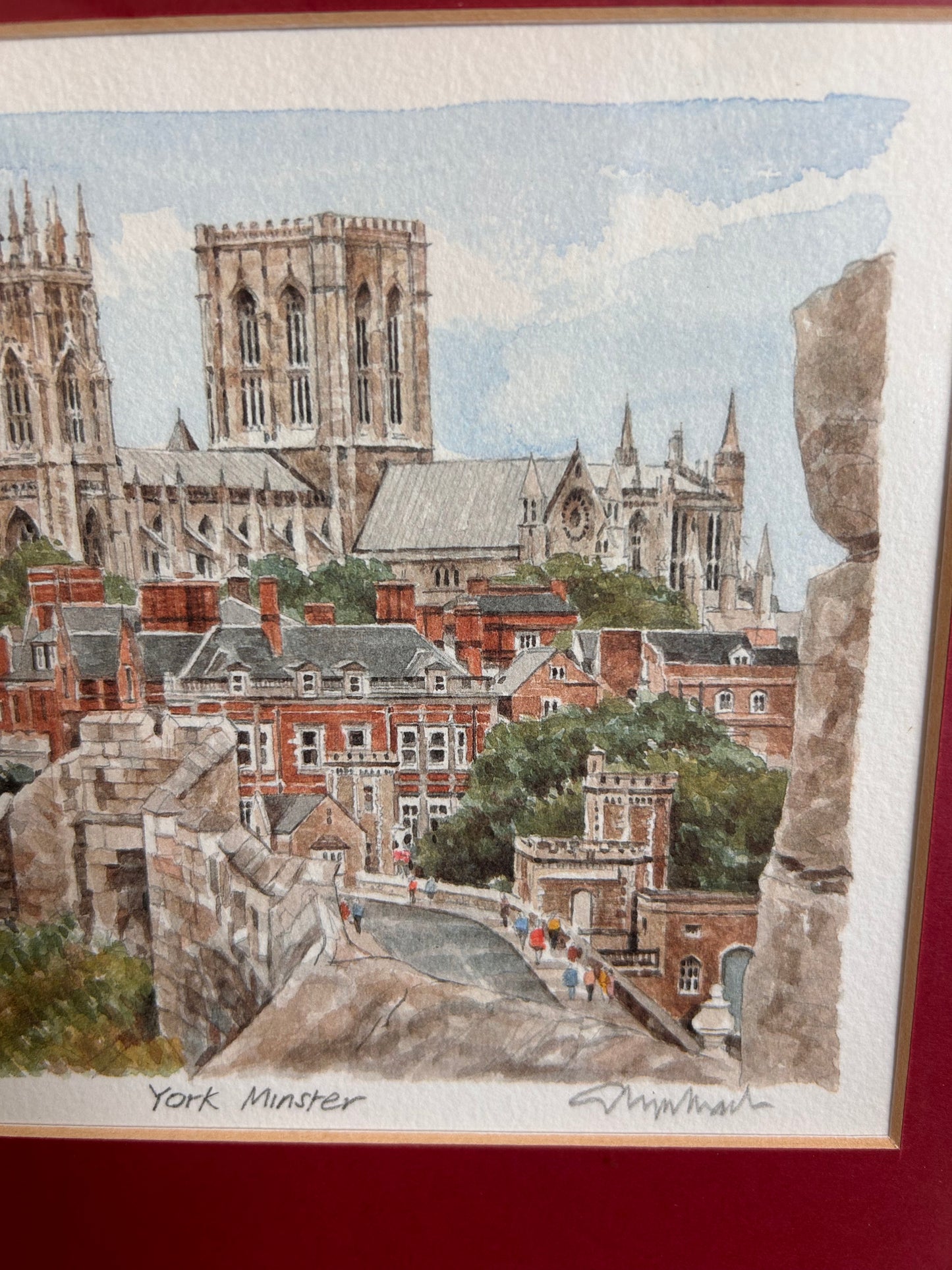 York Minster Framed Mounted Glazed Limited Edition Print Signed