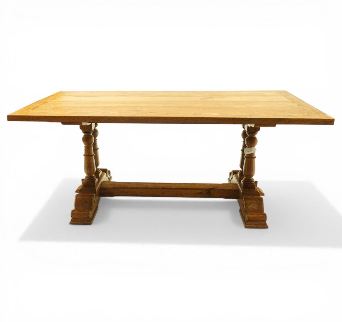 Luxury Quality mango wood dining suite, comprising a refectory dining table and 6 Chairs.
