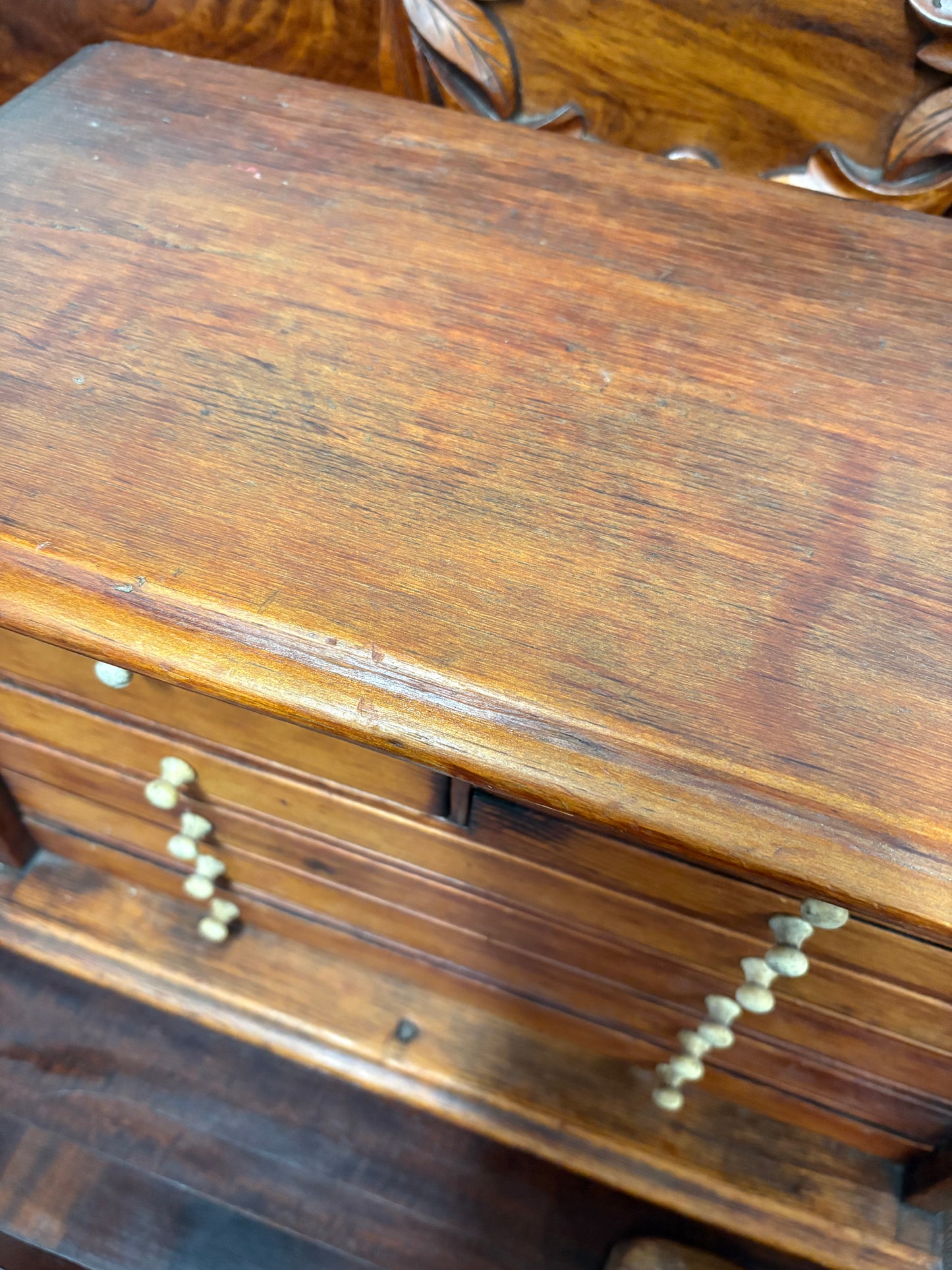 Antique wooden 8 drawer storage unit - artist maker collector