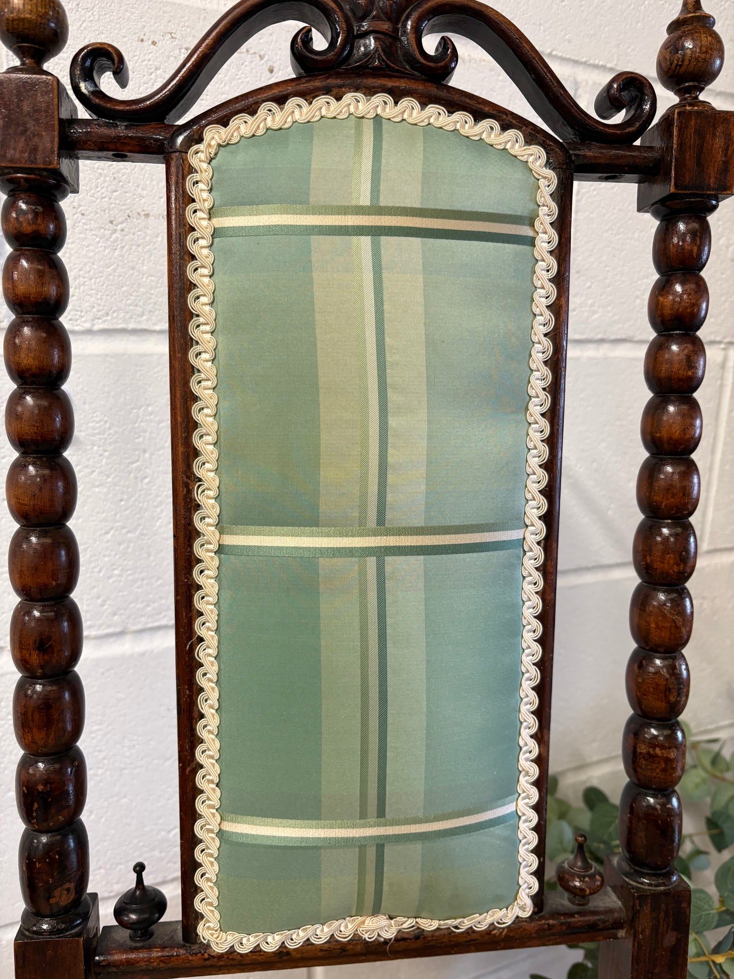 Stunning Victorian Faux Rosewood Bobbin Turned Chair Beautiful Solid Piece
