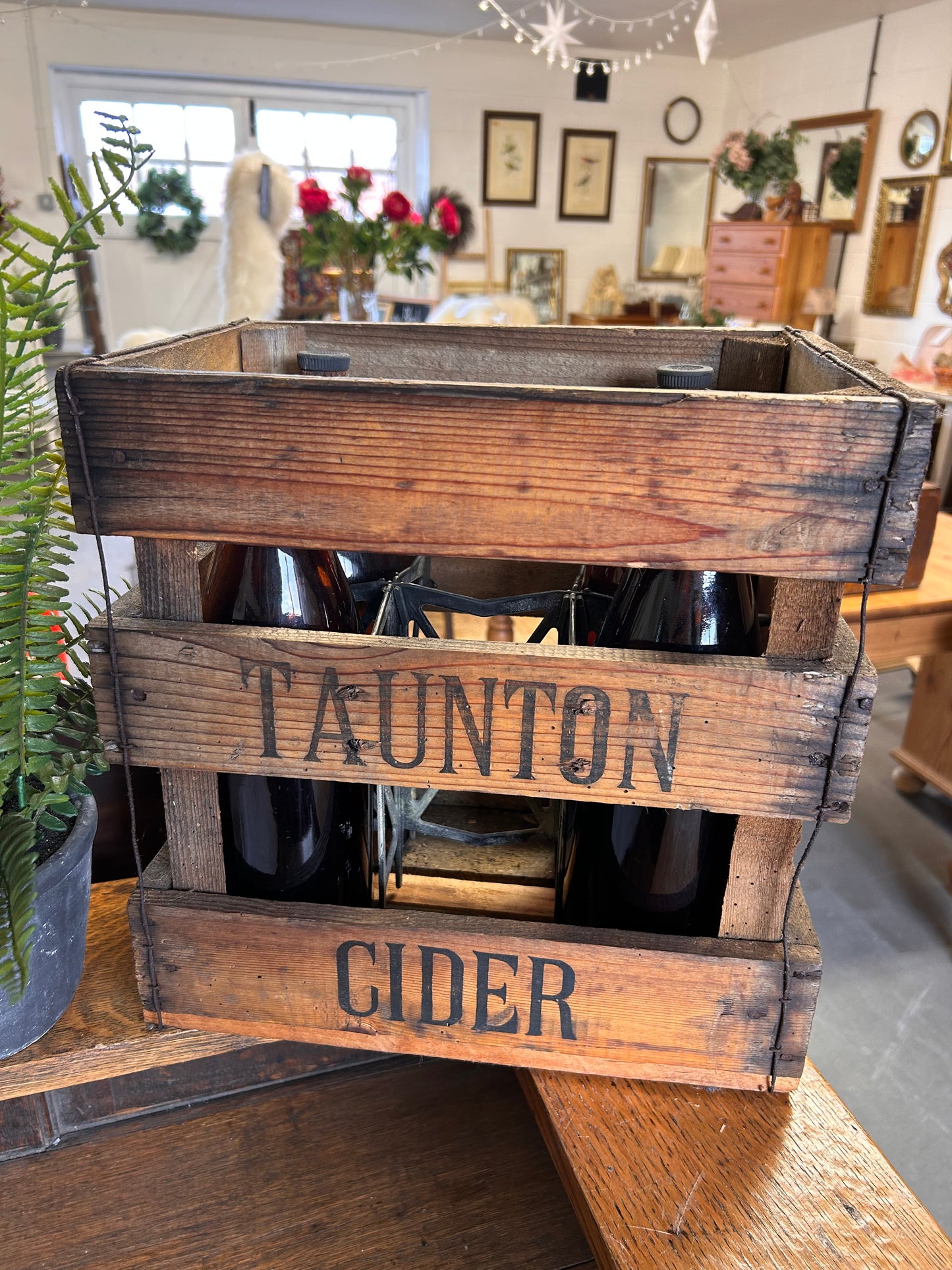 Taunton Cider drinks crate 1930s genuine original excellent item