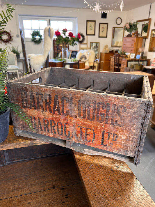 Barrocloughs Harrogate Fizzy drinks crate 1930s genuine original