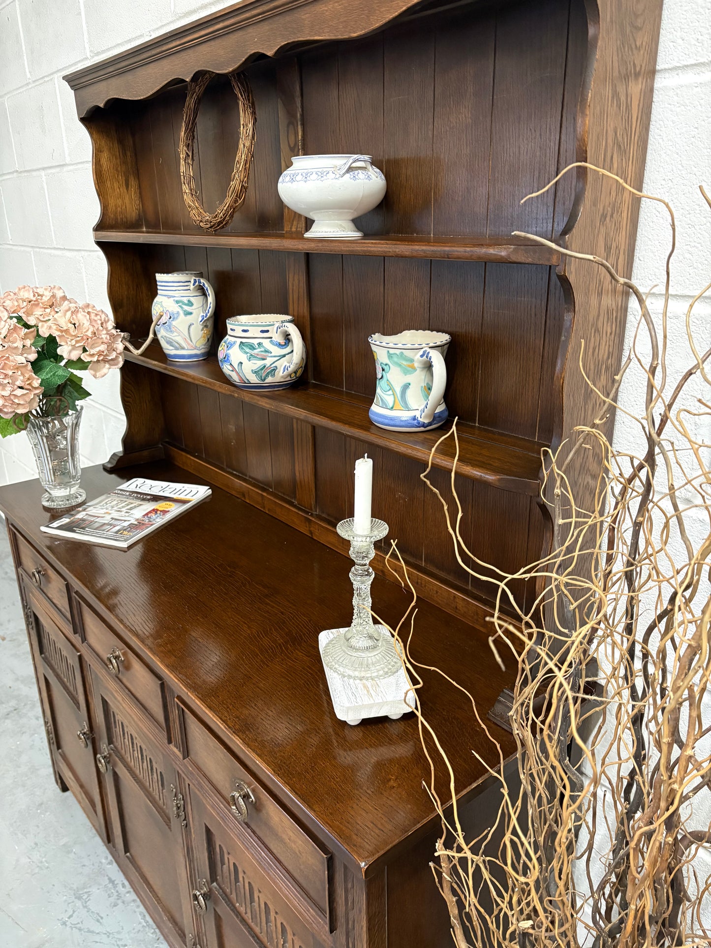 Quality Vintage Oak Dresser Excellent Condition UK Delivery