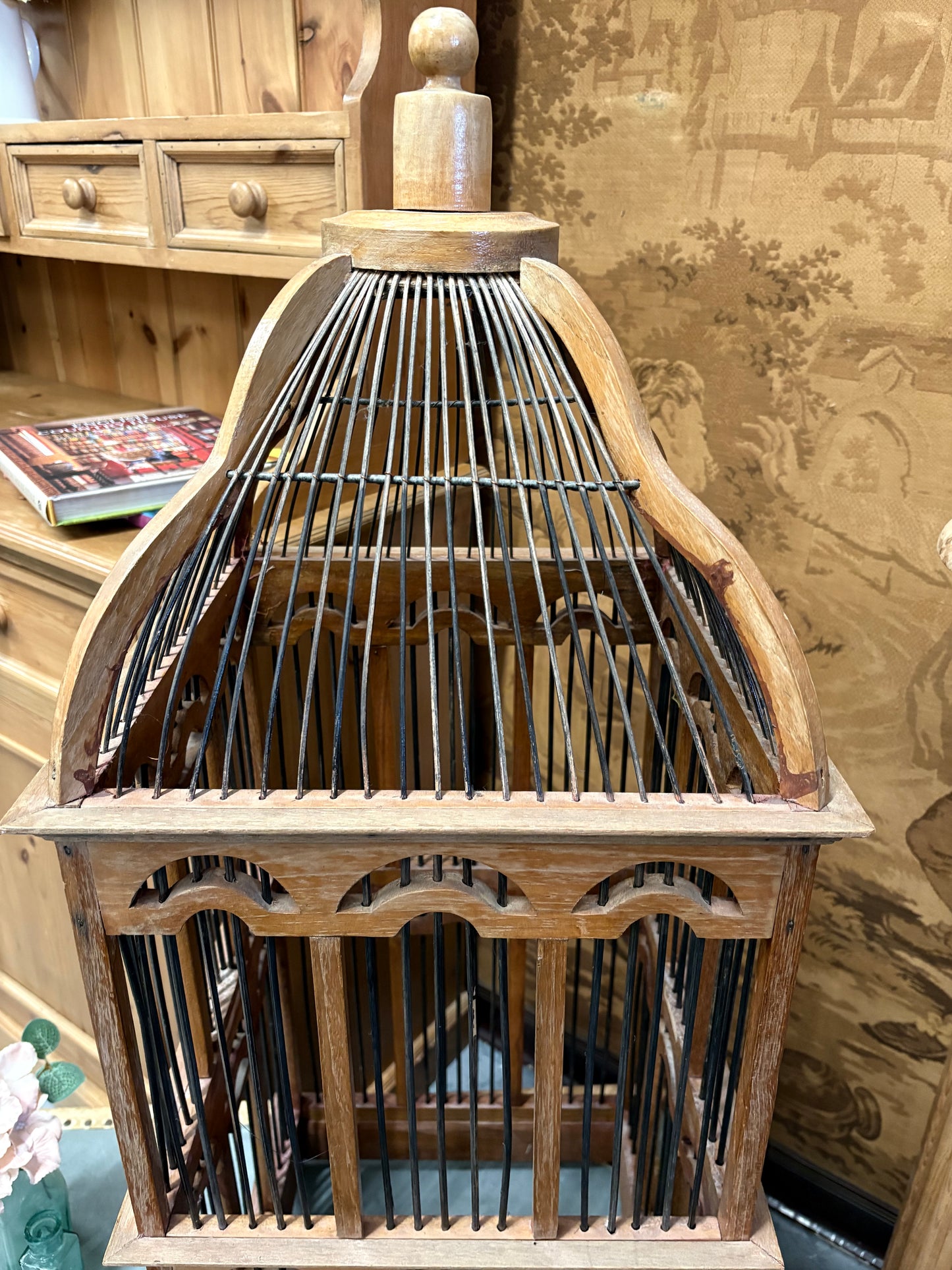 Edwardian Boxwood Birdcage - Decorative Antique piece Eclectic Interiors