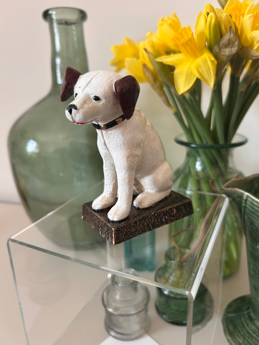 Classic style Cast iron small heavy dog figure
