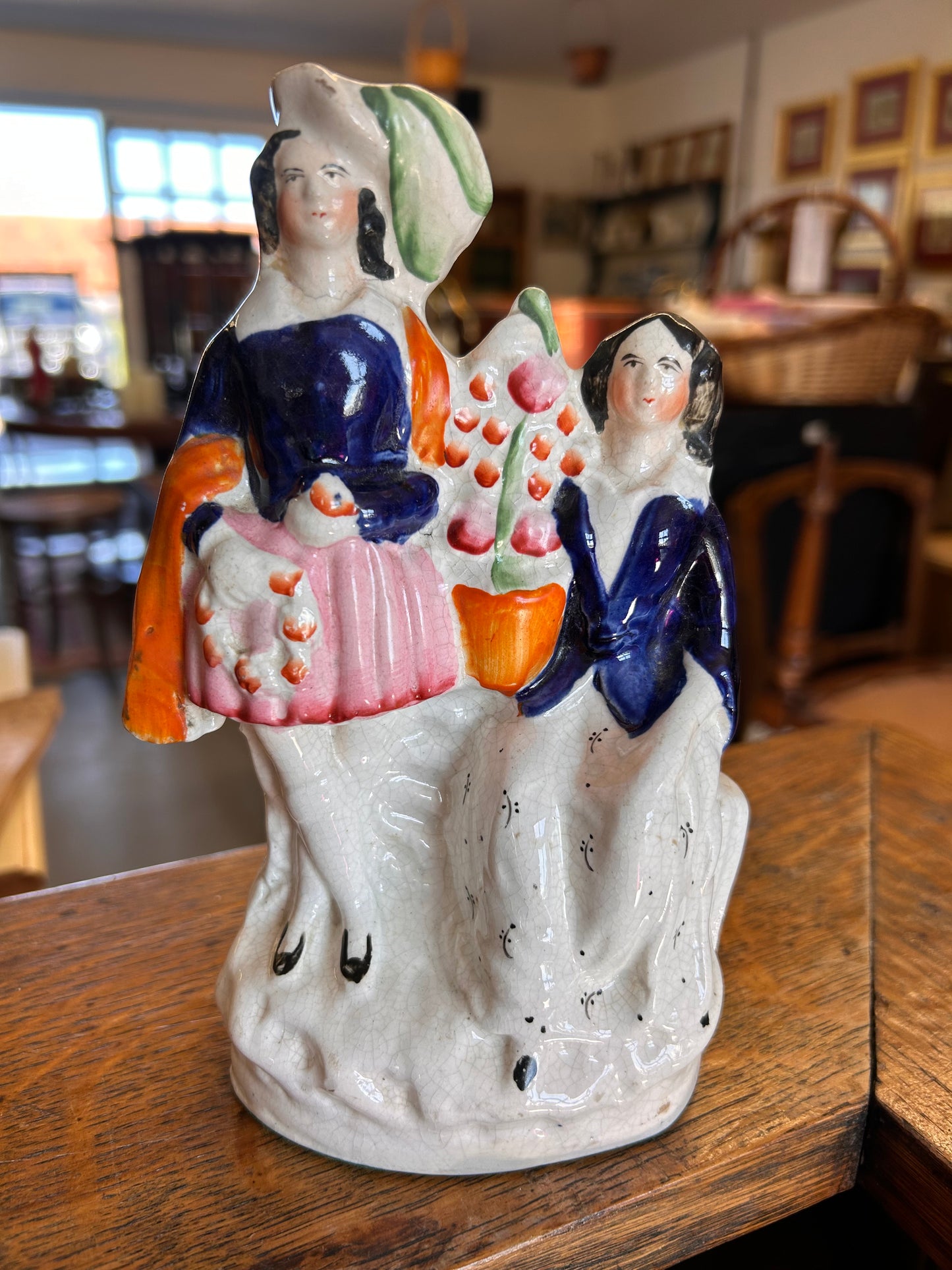 19th Century Staffordshire Flat back figure group