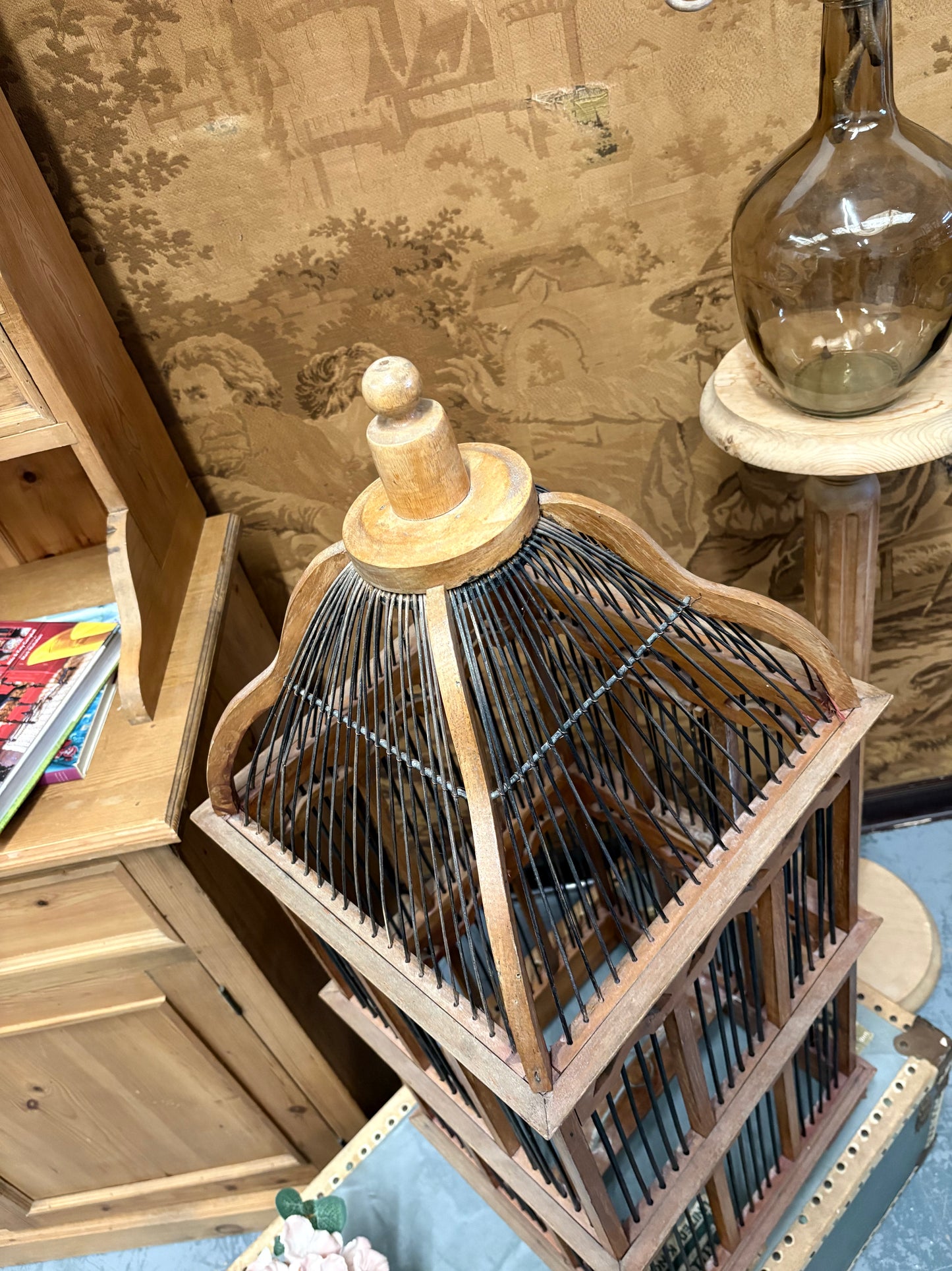 Edwardian Boxwood Birdcage - Decorative Antique piece Eclectic Interiors