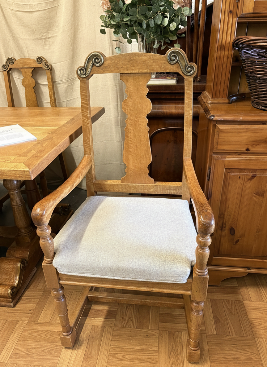 WAS £895 - Luxury Quality dining suite, comprising of a large dining table and 6 Chairs.