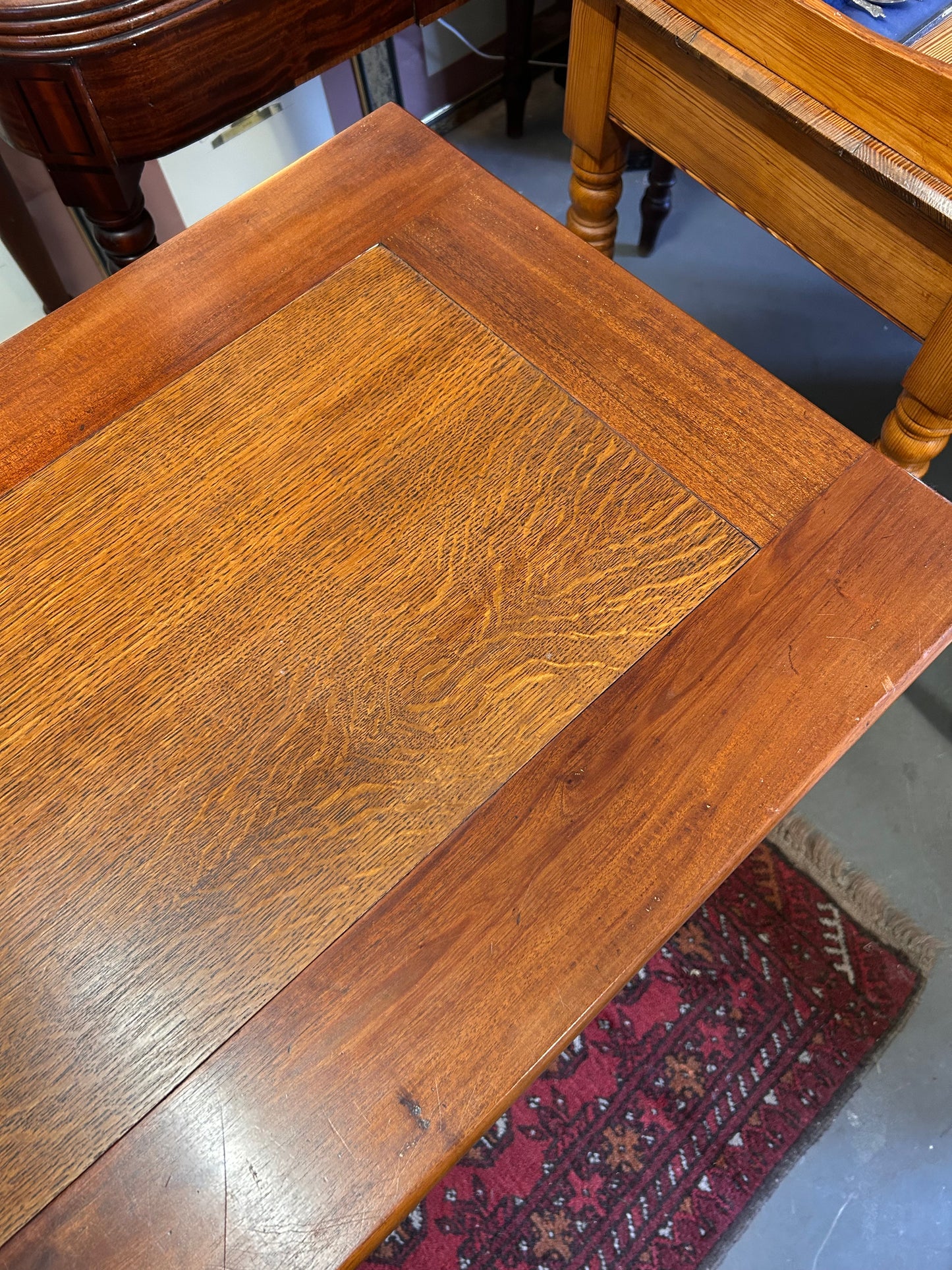 Lovely Vintage Quality Satinwood console table desk with drawers