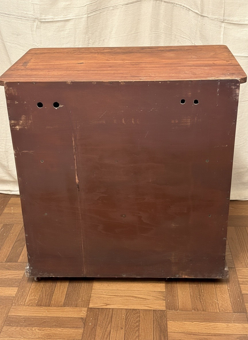 Victorian Antique Office Clerks storage cupboard with original fittings rustic unique item