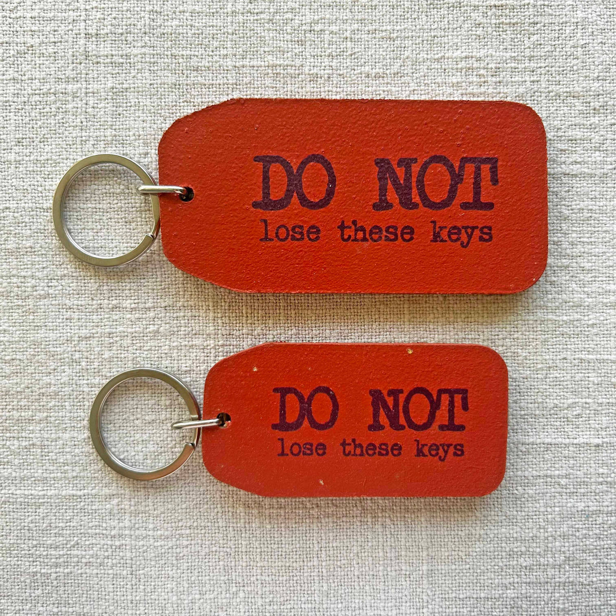 Do Not Lose These - Wooden Key Tag: 6x Mini Tags (8x4cm)