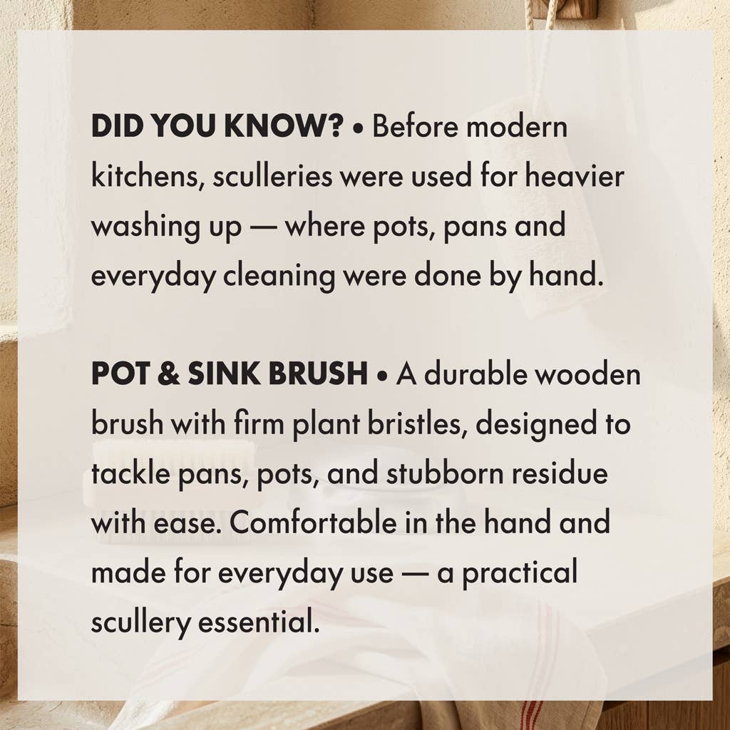 THE SCULLERY - POT AND SINK BRUSH